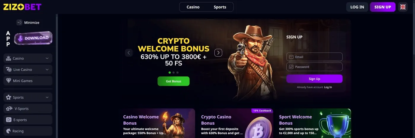 ZizoBet among non gamstop casinos with sportsbook ZizoBet among non gamstop casinos